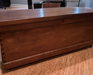 Beautiful Walnut Blanket Chest. 20"h x 51"w x 24"d