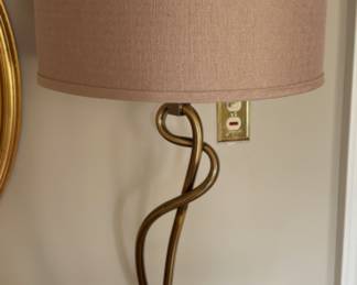 Gold Whirl Table Lamp - 36"h