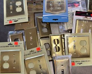 Assortment of Brass Switchplates - Some of the Good Hardware