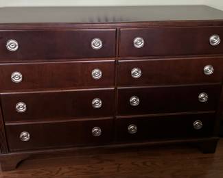 Bassett 8 Drawer Dresser - Espresso Finish 60"w x 39"h x 19d