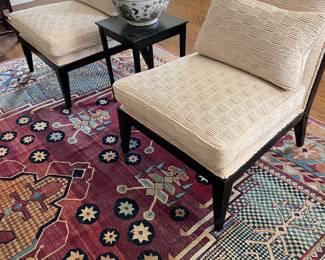 Pair of Stylish Modern Lounge Chairs