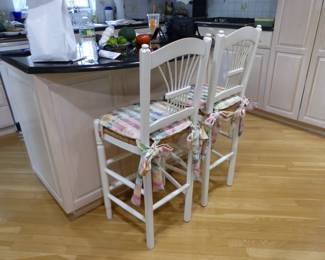 Pair of counter height bar stools