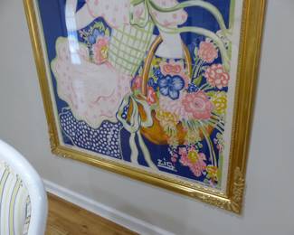 Antique framed French poster