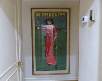 Antique framed French poster