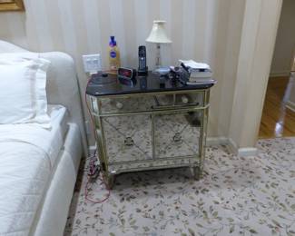 Mirrored side table