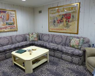 Antique framed French poster