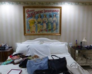 Antique framed French poster