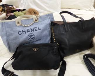 Authentic Chanel, Prada & Valentino handbags