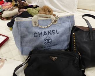 Authentic Chanel, Prada & Valentino handbags