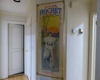 Antique framed French poster