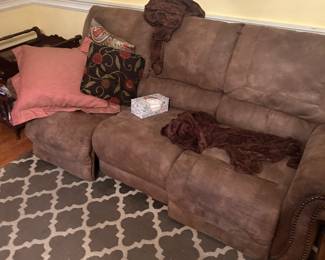 couch and rug in living room