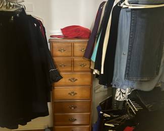 view in large closet