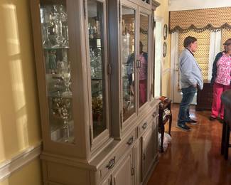 painted china cabinet