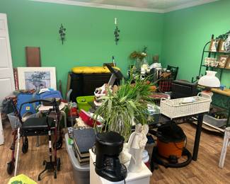 view inside second garage