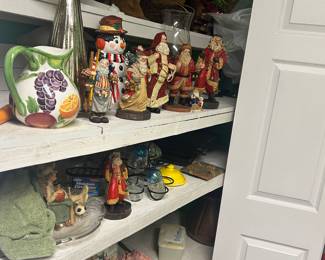 closet full of items in outside garage