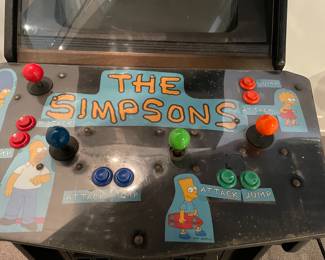 Another view of the Konami Arcade game - the Simpsons (29.5" x 28.75" x 38") - excellent condition