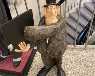"The Magician" paper mache' - American 1950 sculpture - 35" - Provenance: Xochipilli Art Gallery 1993