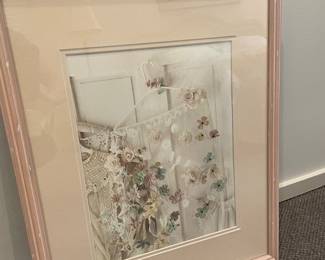 Framed floral print