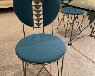 Another view of the Ltelier international - limited - Italian chairs - upholstered - excellent condition