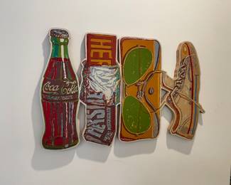 Don Nice (1932 - 2019) - American Life Sculpture - 1994 Provenance: Roth Gallery ; (18" x 26") painted metal