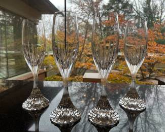Baccarat glassware: champagne flutes - 4 available