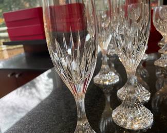 Baccarat glassware: champagne flutes - 4 available
