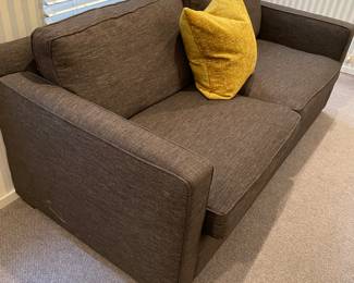 Another view of the Crate & Barrel 2-cushion sofa - excellent condition