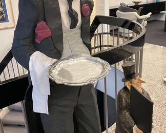 "Smithers the Vintage Butler" by Jack Dwod - resin statue 66" -signed, dated and numbered 50/93