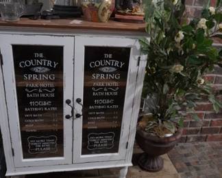 glass door cabinet, decor