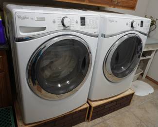 Whirlpool front load washer and dryer