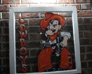 OSU Cowboy window