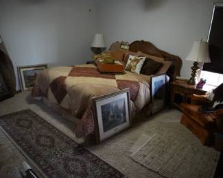 California King bed. 