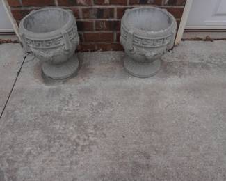 concrete pots