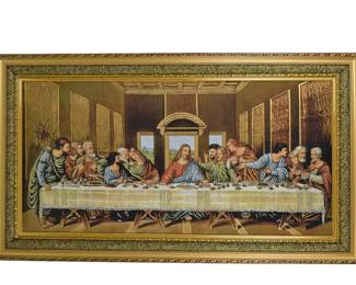 last supper tapestry framed