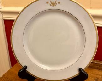 Plate from the Kennedy Presidential yacht the “Honey Fitz”