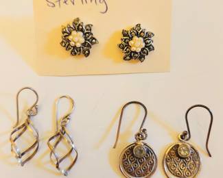 Sterling earrings 