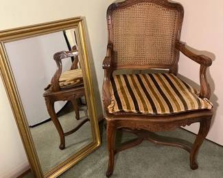 Cane Chair Mirror