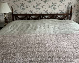 Vintage Wood Cut out Bed Frame 