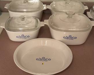 Corning Blue Cornflower Cookware 