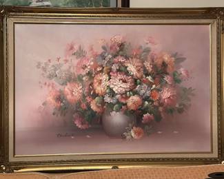 Signed Floral Painting 