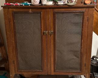 Large Antique Double Pie Safe 