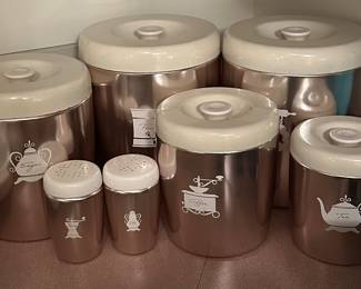 West Bend Aluminum Canisters 