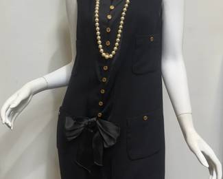 Chanel Button Down Dress Vintage