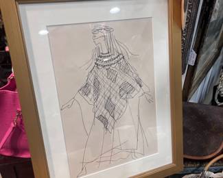 Yves St. Laurent sketch ?