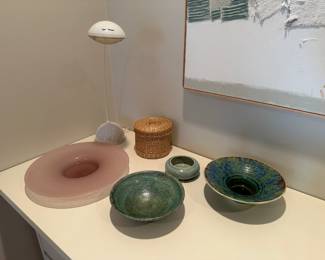 Art Glass, Pottery, Lamp