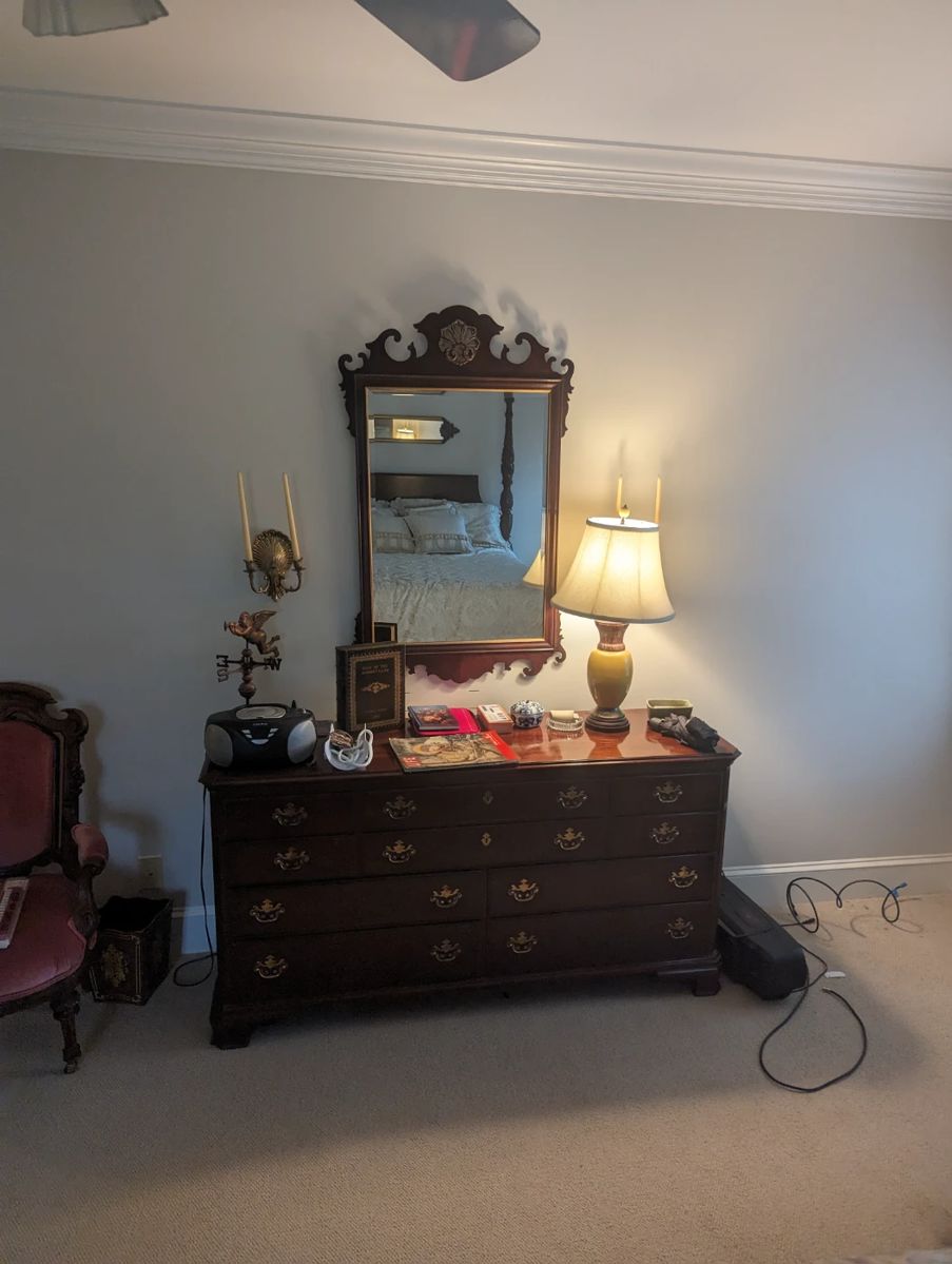 Dresser and mirror 