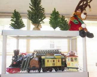 Vintage Jim Beam Christmas Train Decanter Set