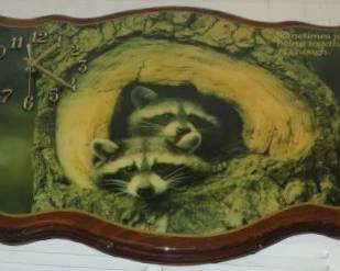 Racoon Wall Clock