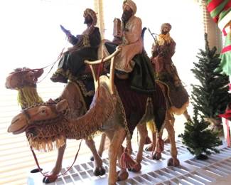 Vintage Kirkland Christmas Nativity Wise Men on Camels