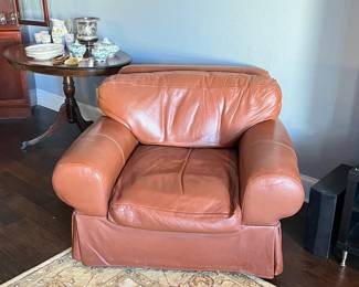 leather arm chair